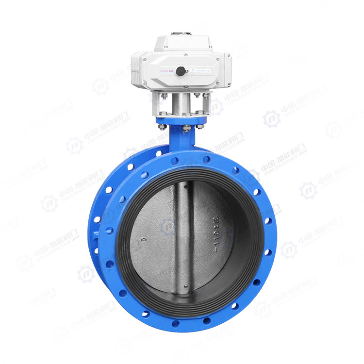 Electric soft seal flange butterfly valve