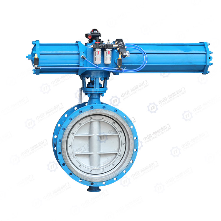 Pneumatic clamp butterfly valve