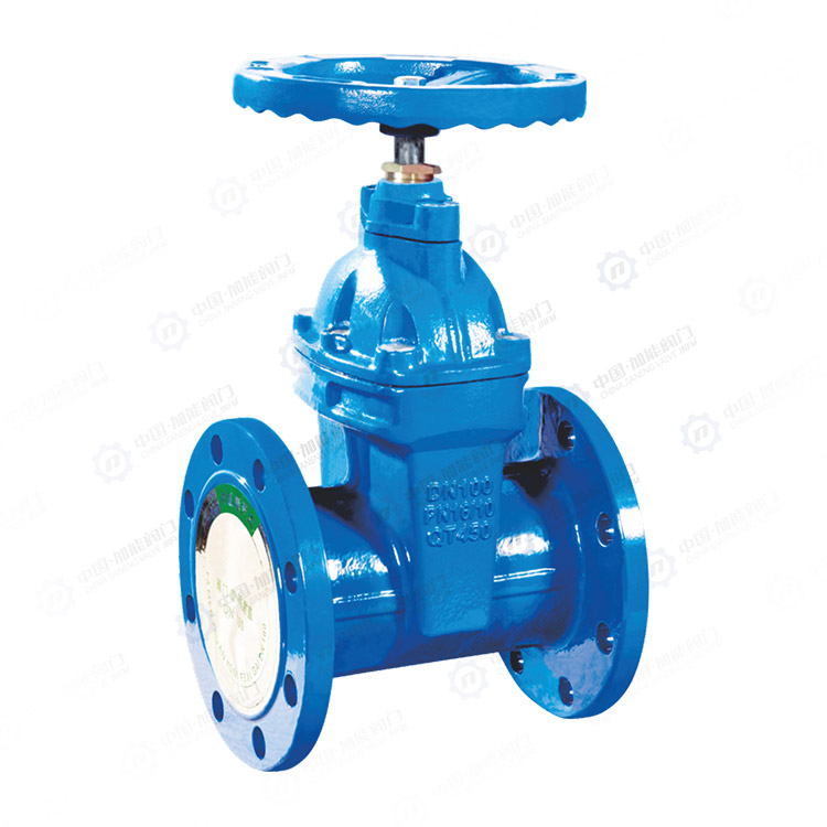 Concealed rod soft seal flange gate valve