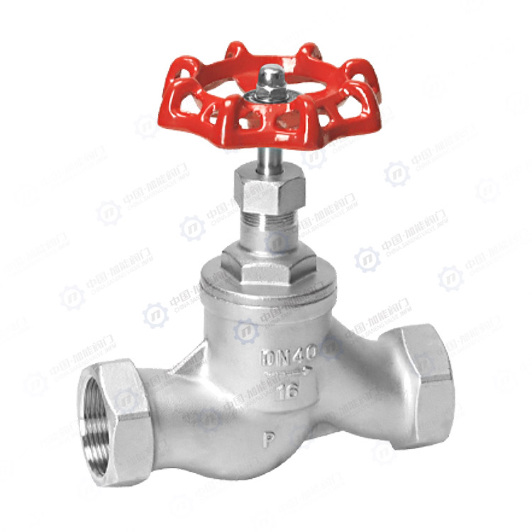 Threaded globe valve