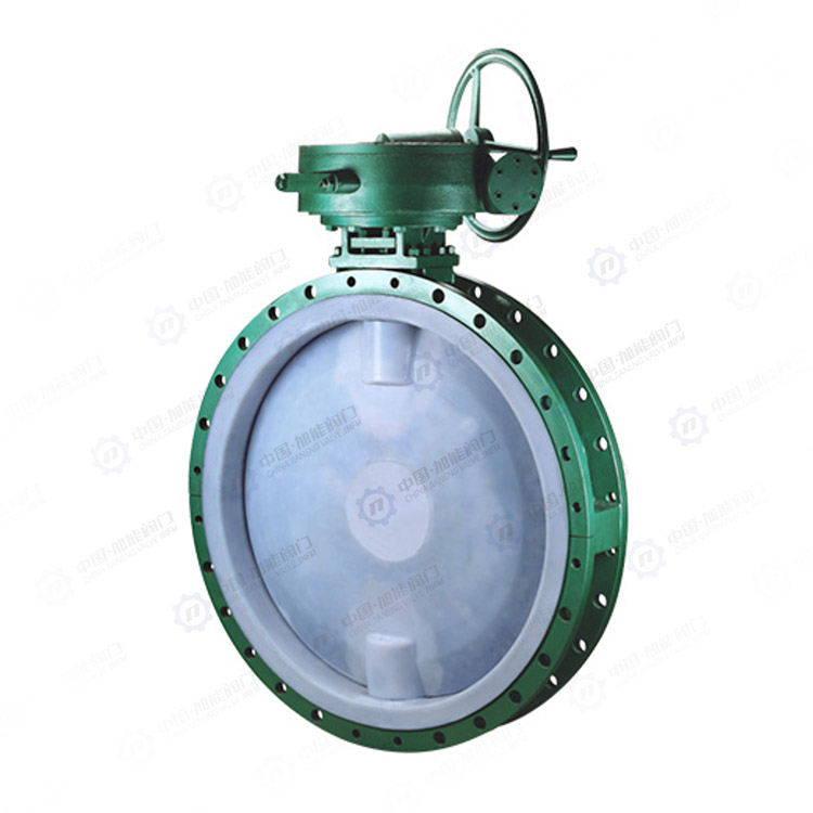 Fluorine lined flange butterfly valve