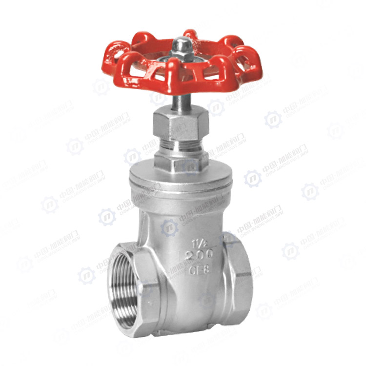 Threaded gate valve