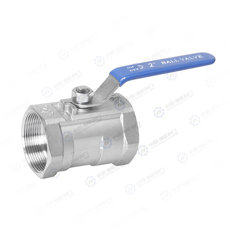 One piece threaded ball valve
