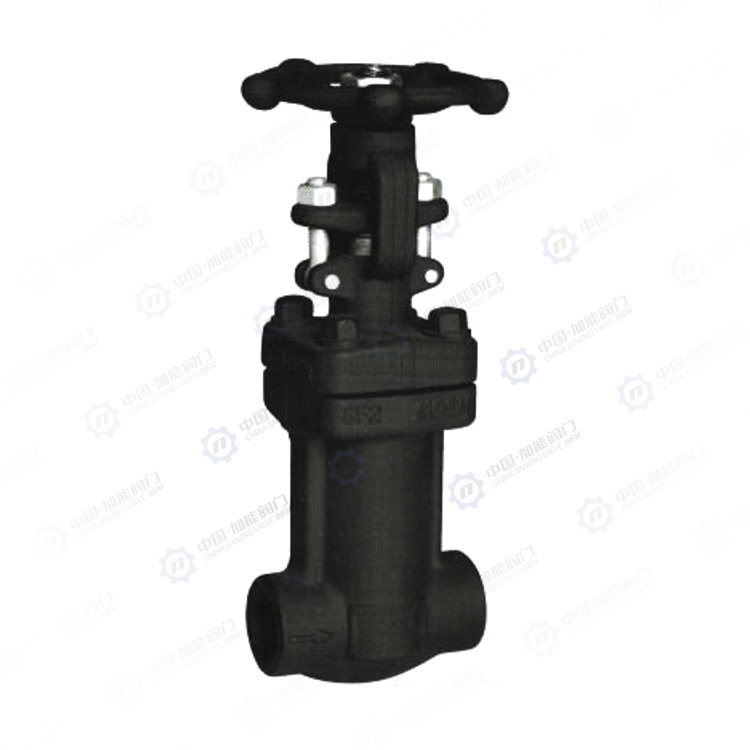 Forged steel corrugated pipe gate valve