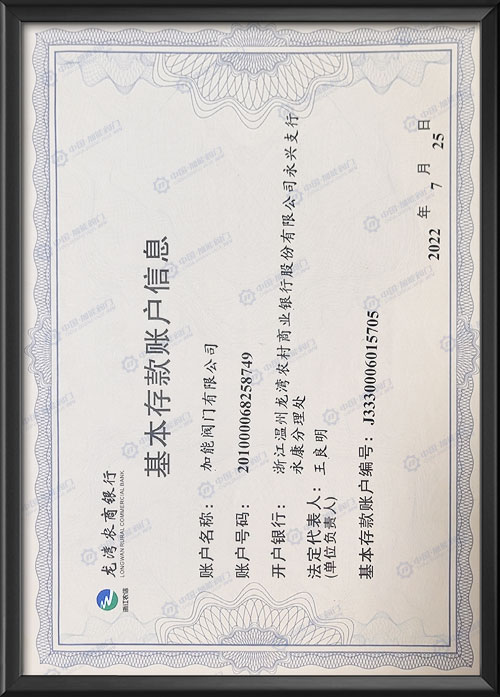 Basic deposit account information